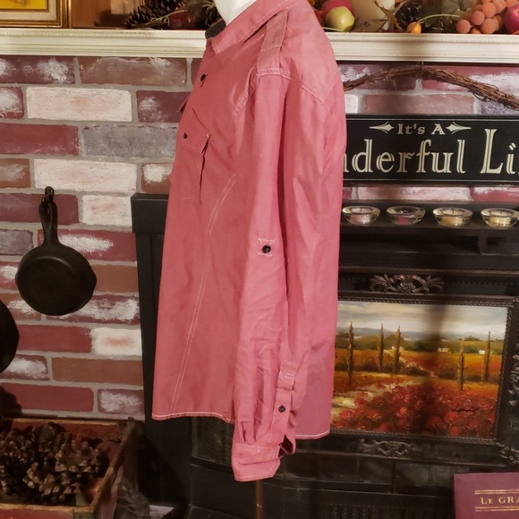 DRILL NYC MENS BUTTON DOWN SHIRT M - Picture 3 of 7